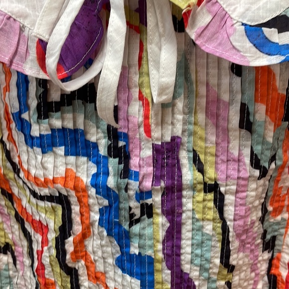 New Women’s Maeve Abstract Pintucked Blouse By Anthropologie!!🔥🔥🔥 - Picture 8 of 13